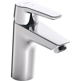 Afbeelding van Hansa polo 1 gats wastafelkraan xl met vaste uitloop 11cm waste chroom 5150229300676