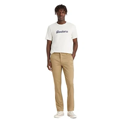 Afbeelding van Dockers Alpha Skinny Khaki maat W 36 L 32 Heren Chino met fit Pasvorm Super stretch