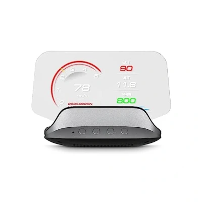 Afbeelding van AMHVMU C3 HUD Car Head Up Display, snelheidsmeter voor auto, OBD2+GPS Dual systeem, Smart OBD2 gauge multifunctionele digitale meter, autosnelheidsprojector, geschikt alle auto&#039;s