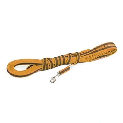 Afbeelding van Julius K9 antislip lijn 10 meter 14mm met handvat oranje