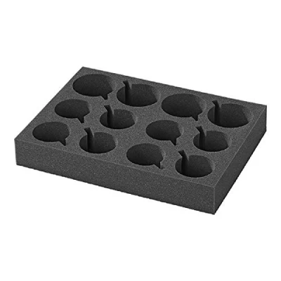 Afbeelding van Pro Plus Bekerhouder Zacht Foam voor 12 Glazen en Kopjes 34 x 25 5 cm Zwart