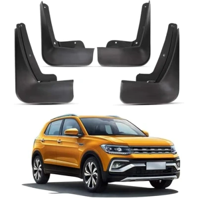 Afbeelding van 4 Stuks Auto Spatlappen Voor V W T Cross 2018 2021 2022 2023, Achter Wiel Spatbescherming Accessoires
