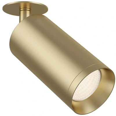 Afbeelding van Maytoni, Wandlamp + plafondlamp, Focus plafondlamp GU10 mat goud, verstelbaar aluminium (GU10)