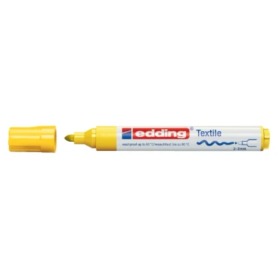 Afbeelding van edding 4500 textielmarker geel 1ST 2 3 mm / 4 4500005