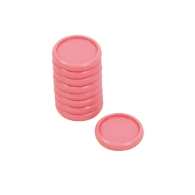 Afbeelding van Craftelier Ruitenringen van kunststof S voor het binden planners, afsprakenplanners, notitieboeken of albums, ideaal scrapbooking en knutselwerk, 9 stuks met een diameter 25 mm, roze