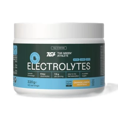 Afbeelding van The Green Athlete Electrolytes Orange Lemon 320 g