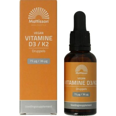 Afbeelding van Mattisson Healthstyle Vitamine D3&amp;K2 Vegan Druppels