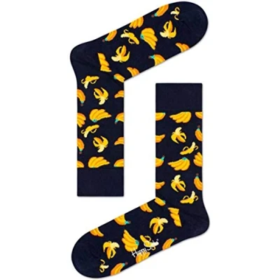 Afbeelding van Happy Socks Banana Blauw geel Unisex Maat 41 46