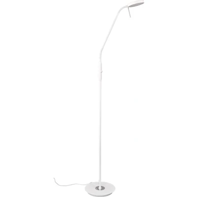 Afbeelding van TRIO MONZA Vloerlamp Leeslamp Wit mat Flex arm Dimbaar Lichtkleur instelbaar