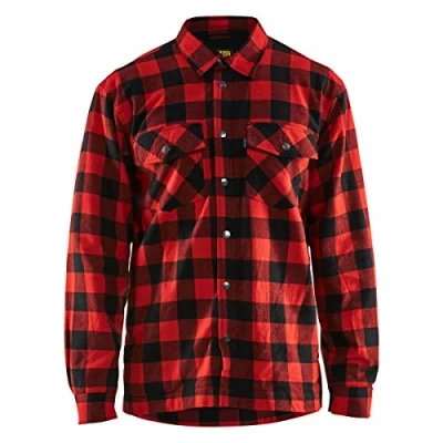 Afbeelding van Blaklader Overhemd flanel, gevoerd 3225 1131 Rood/Zwart XL