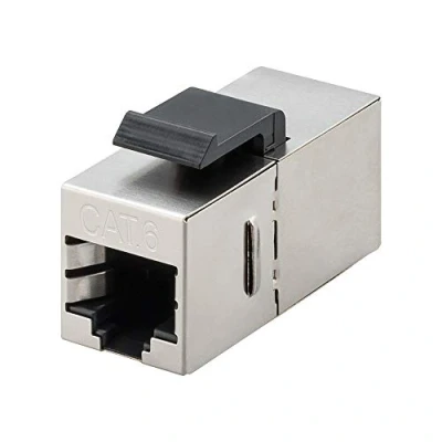 Afbeelding van Goobay Keystone Module RJ45 koppeling/connector CAT 6, STP 15,9 mm breed, 2x bus (8P8C)
