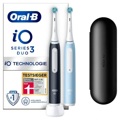 Afbeelding van Oral B iO 3 Zwart en Blauw Duo pack