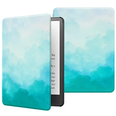 Afbeelding van MoKo Case for 6.8&quot; kindle Paperwhite (11th Generation 2021) and Signature Edition, Lightweight Shell Cover with Auto Wake/Sleep 2021 E Reader, Blue &amp; Green