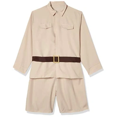Afbeelding van Amscan Verkleedkostuum Safari Heren Polyester Beige 3 delig Mt Xl
