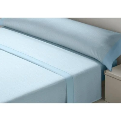 Afbeelding van Set beddengoed D&#039;Or CEBRA Blauw Bed van 150 Franela