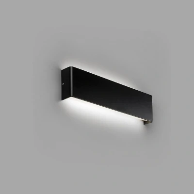 Afbeelding van Faro Lighting Nash Geïntegreerde LED Up &amp; Down Wall Light Zwart, 3000K