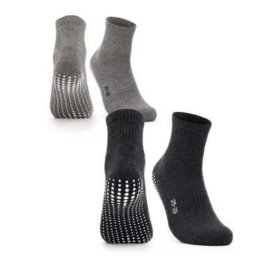 Afbeelding van Occulto 24 PACK Stoppersocken Sokken schwarzgrau, Heren, Maat: 39 42, Schwarz grau