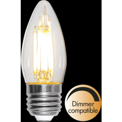 Afbeelding van Star Trading Kaars lamp E27 4.2W Extra Warm Wit 2700K Dimbaar