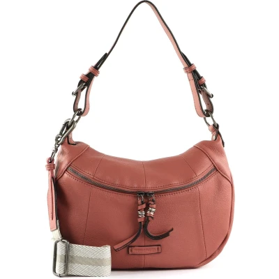 Afbeelding van FREDsBRUDER Leren Schoudertas Pruvia Small Hobo Light Rust Terracotta