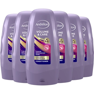 Afbeelding van 6x Andrelon Conditioner Volume &amp; Care 250 ml