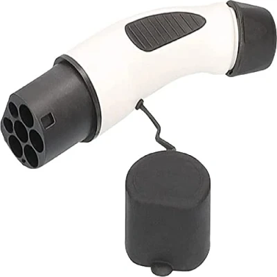 Afbeelding van as Schwabe reserve stekker voor elektrische voertuigkabel type 2 laadstation kant 3,6 kW / 16 A 230 V 1 fase modus 3 E auto EV/PHEV reservestekker IP44 zwart/wit, 65140