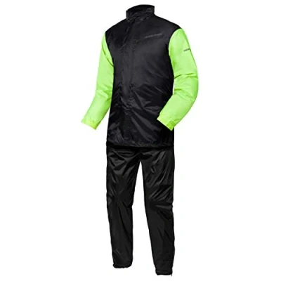 Afbeelding van Rebelhorn Two Piece Waterproof Suit Rain Black/Fluo Yellow XXS