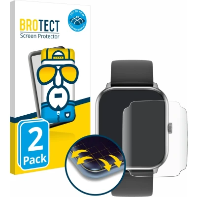 Afbeelding van BROTECT Full Cover Screen Protector voor ICE Watch smart 1.0 1.85&quot; (2 Stuks) Schermbeschermer, 3D Curved