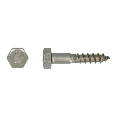Afbeelding van Houtdraadbout RVS A2 DIN 571 Diameter 12x60mm 50 stuks