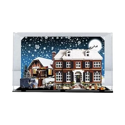 Afbeelding van Lego 21330 Home Alone acryl vitrine box, bescherming, stofdichte cadeaumodel, transparant, compatibel met (alleen vitrine)