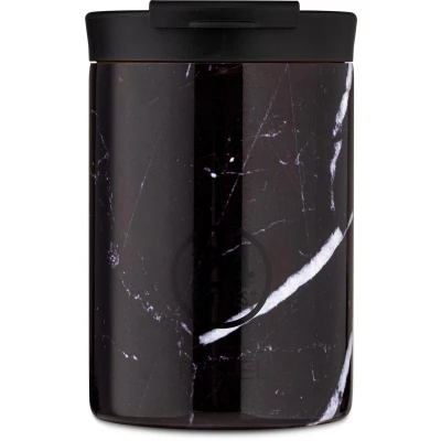 Afbeelding van 24Bottles Travel Tumbler Grand 350ML Bidon, Maat: One Size, Black marble