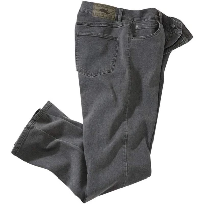 Afbeelding van Atlas for Men Grijze regular stretchjeans Heren Verkrijgbaar in grote maten 60