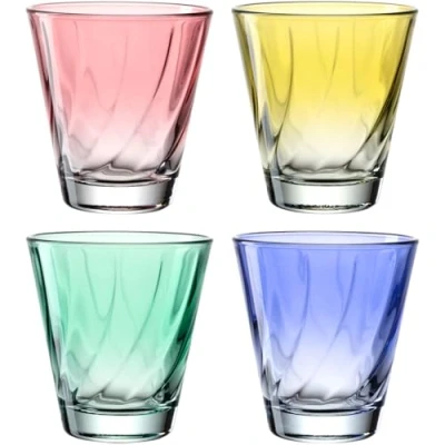 Afbeelding van Drinkglas 215ml assorti TWIST SET/4