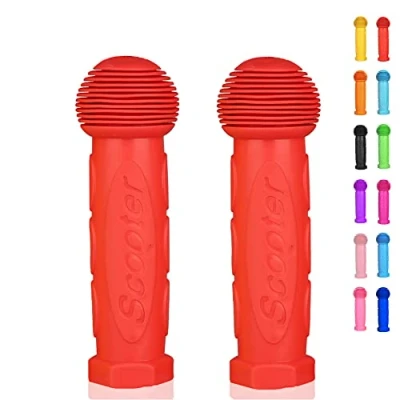 Afbeelding van OTFAITP Scooter Grip Lenker 1 Paar Fiets Fit voor 2 3 4 Wielen Kid Kick Scooters,Kinderen Fiets,Drifting Scooter,Swing (Rood)