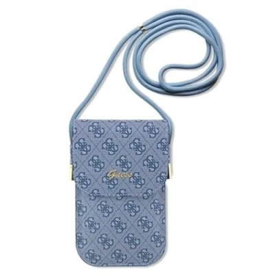 Afbeelding van Guess 4G Vintage Script Logo Tas (Scherm tot 7 Inch) Blauw