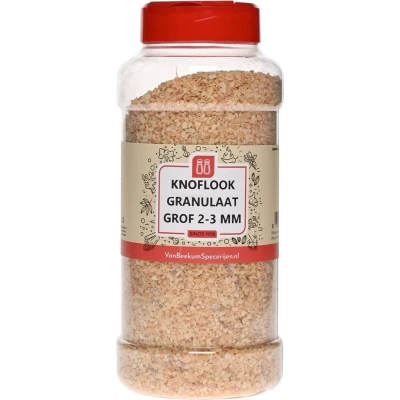 Afbeelding van Van Beekum Specerijen Knoflook Granulaat Grof 2 3 mm Strooibus 540 gram