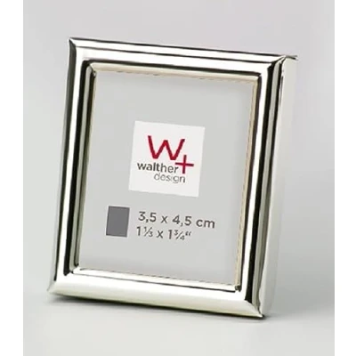 Afbeelding van Walther Design Chloe WD354SD Fotolijst, 3,5 x 4,5 cm, portretlijst, 2 stuks, zilver