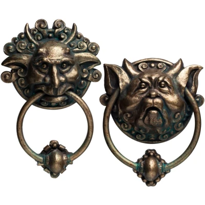Afbeelding van Weta Workshop Labyrinth Prop Replica 1/6 Deurklopper Bronskleurig