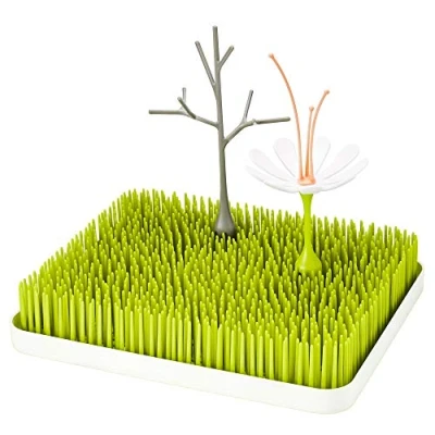 Afbeelding van Boon LAWN&amp; TWIG &amp; STEM Droogrek, afdruiprek, 3 delige set, stijlvol droogrek voor servies en bestek, originele babyuitrusting, droogstandaard babyflessen, cadeau pasgeborenen
