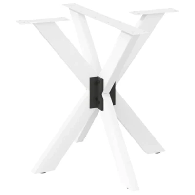 Afbeelding van vidaXL Eettafelpoot spider vorm 85x85x(72 73) cm staal wit