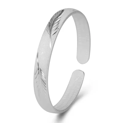 Afbeelding van N3 Collecties Mode 925 Sterling Zilveren Blad Emaille Manchet Armband Bangles Voor Vrouwen