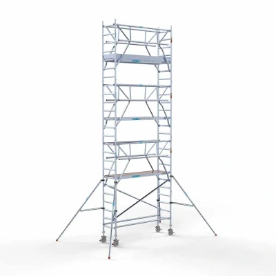 Afbeelding van Rolsteiger 0.75x2.50x8.20m lichtgewicht platformen incl. dubbele voorloopleuningen