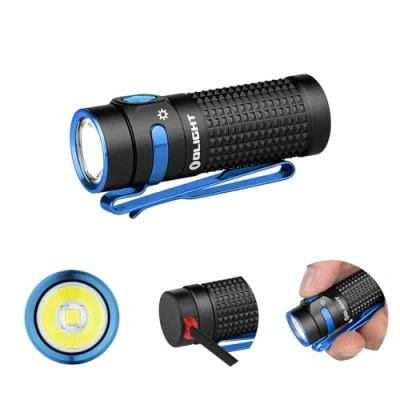 Afbeelding van OLIGHT Baton 4 LED zaklamp kleine oplaadbare Tot 1300 lumen, 170 meter lichtbereik Superheldere minizaklamp met 6 standen, 30 dagen werkingsduur Handlamp IPX8 voor dagelijks gebruik Zwart