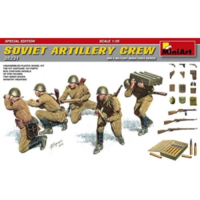 Afbeelding van Miniart Soviet Artillery Crew. S.e. (Min35231) modelbouwsets, hobbybouwspeelgoed voor kinderen, modelverf en accessoires