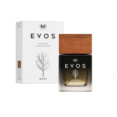 Afbeelding van luchtverfrisser boss 50 ml autogeur autoparfum aroma spray k2 evos
