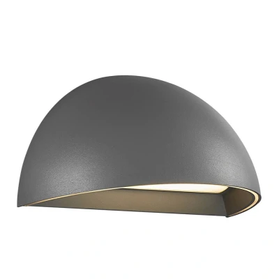 Afbeelding van Nordlux Arcus wandlamp smart IP54 grijs