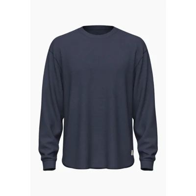 Afbeelding van Levi&#039;s Thermal TEE Trui, Heren, Maat: Small, navy blazer garment dye a