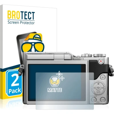 Afbeelding van BROTECT (2 Stuks) Antireflecterende Beschermfolie voor Panasonic Lumix DC GX800 Anti Glare Screen Protector, Mat, Ontspiegelend