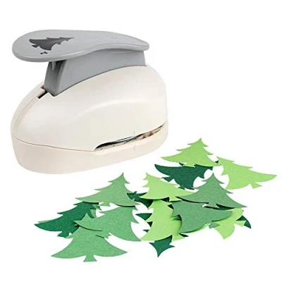 Afbeelding van Ideen mit Herz Jumbo stans dennenboom motiefponsen Motiefgaten voor papier Maak bijvoorbeeld wenskaarten of cadeaulabels de kersttijd stans: ca. 4,3 cm x 4