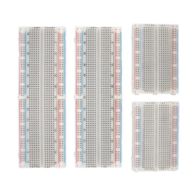 Afbeelding van MMOBIEL 4st PCB Breadboard Prototype Circuit Kit Soldeervrij 2x830 Punten &amp; 2x400 Geschikt met DIY Arduino, Raspberry Pi 2/3 / 4/5 Projecten Proto Shield Distribution Verbindingsblokken