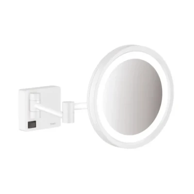 Afbeelding van Hansgrohe AddStoris scheerspiegel met LED Licht Mat